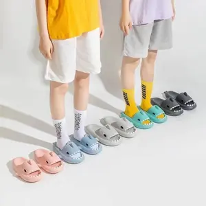 LUYOO Shark Cute Slides for Women Man,Summer Slipper Sandals for Boys Girls Spa Platform Shoes Non-Slip Beach Open Toe Beach Sandals Shower Couple Shoes