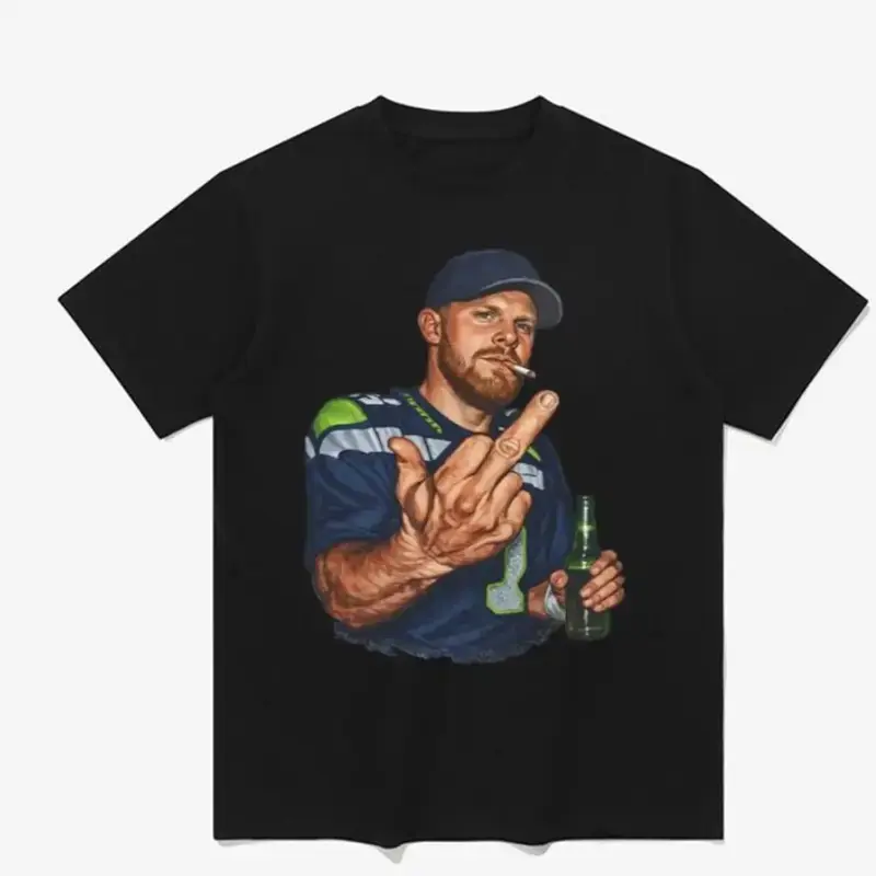 Sam Darnold Middle Finger Shirt, Ernest Jones Sam Sarnold Smoking Unisex T-Shirt