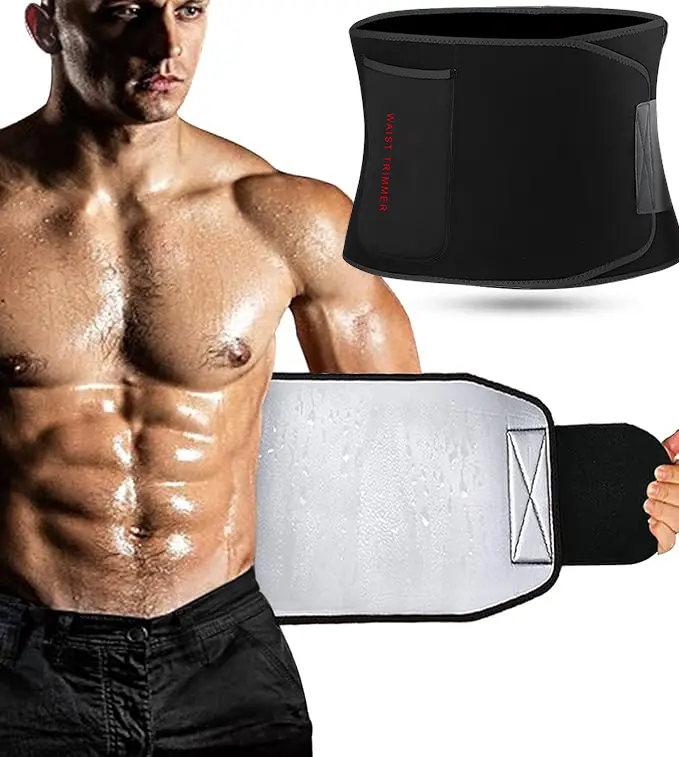 Premium Waist Trimmer & Trainer Belt for Men and Women-Sweat-Enhancing Slimming Wrap for Stomach,Adjustable Fit,Waist Trimmer Belt Men Sweat Band Stomach Wrap,Waist Trainer for Women Workout boyfriend gift