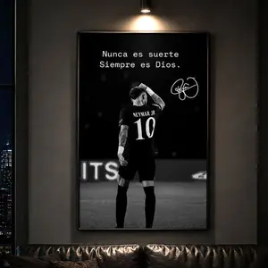 Neymar Jr. Famous Quotes Poster, Athlete Wall Decor, Modern Minimalist Black & White Art, Soccer Wall Art, Sports Fan Gift, Football Enthusiast Gift, Bedroom Decor, Office Decor, Inspirational Wall Art, Man Cave Decor