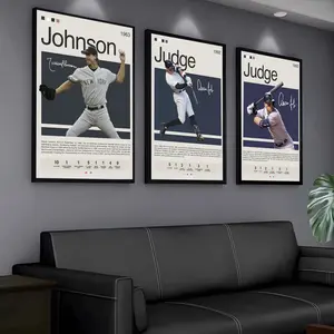 PIKPAKA Modern N-New-yorkS-Y-Yankees Baseball Player Design Poster HD Waterproof Art Poster For Home, Bar & Café Decor | Fade-Resistant, Non-Sticky, Vibrant DIY Wall Print | Perfect Decorative Poster For Office & Living Room