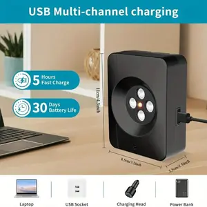 Anti Barking Device, 3 Modes Ultrasonic Anti Barking Device for Dogs, 33Ft Rechargeable Dog Barking Deterrent Devices Indoor Outdoor Dog Barking Control Box Silencer Stop Barking Dog Device Anti Bark