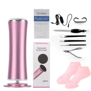 Electric Foot File, 1 Set Electric Foot Callus Remover, Adjustable Speed Foot File Tool, Professional Pedicure Tool for Men and Women, Nail