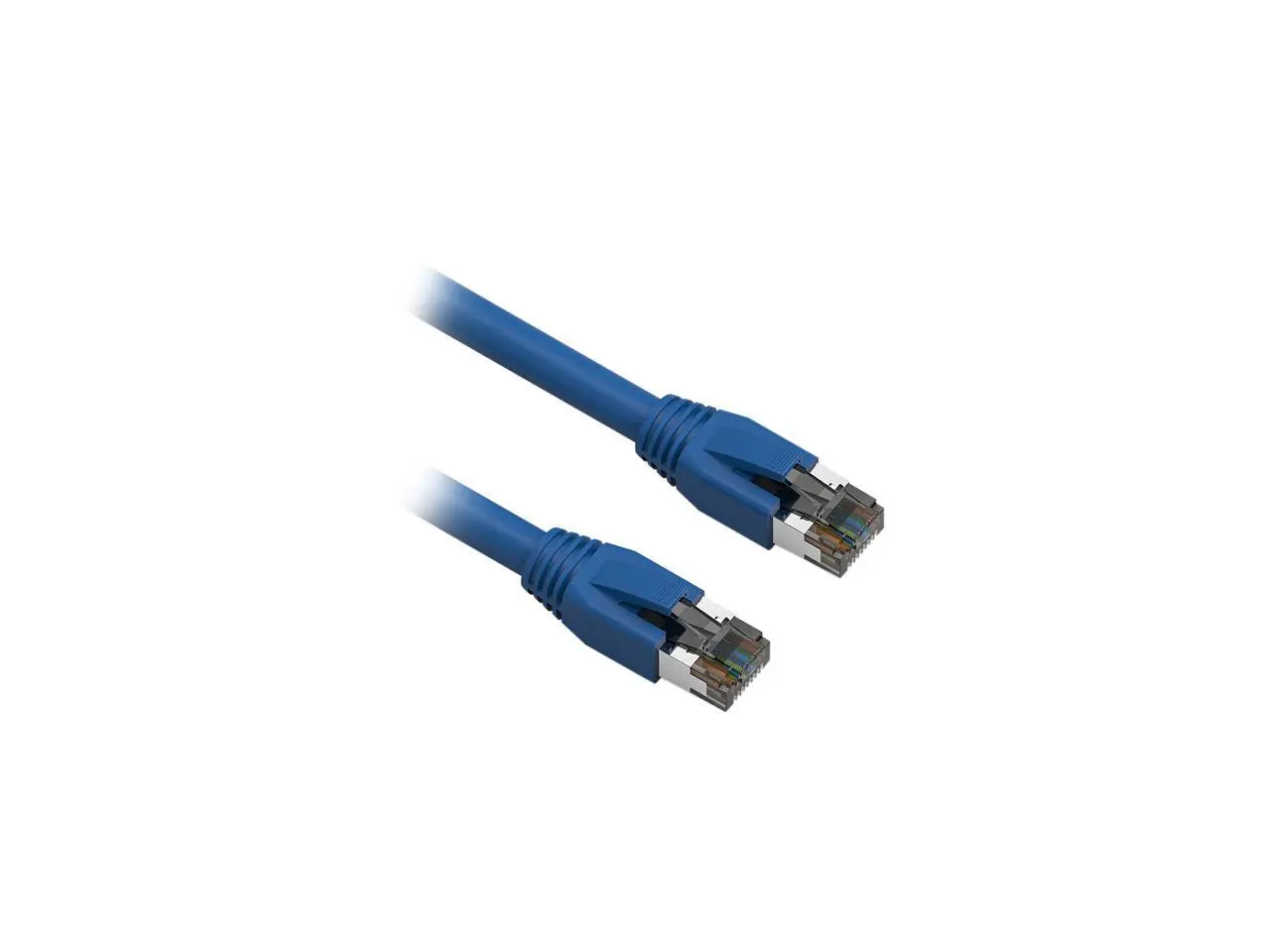 Nippon Labs Cat8 RJ45 5FT Ethernet Patch Internet Network LAN Cable, Indoor/Outdoor, 24AWG, Shielded Latest 40Gbps 2000Mhz, Weatherproof S/FTP for Router, PS4, PS5, Xbox, PoE, Switch, Modem (Blue)