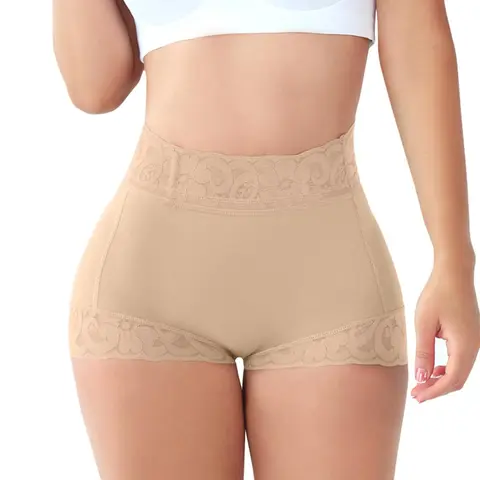 ChicCurve Low-Rise Shorts for Women Tummy Control Clothing  Women Lace Classic Daily Wear Shapewear Butt Lifter Panty Underwear Womenswear Nylon Lady