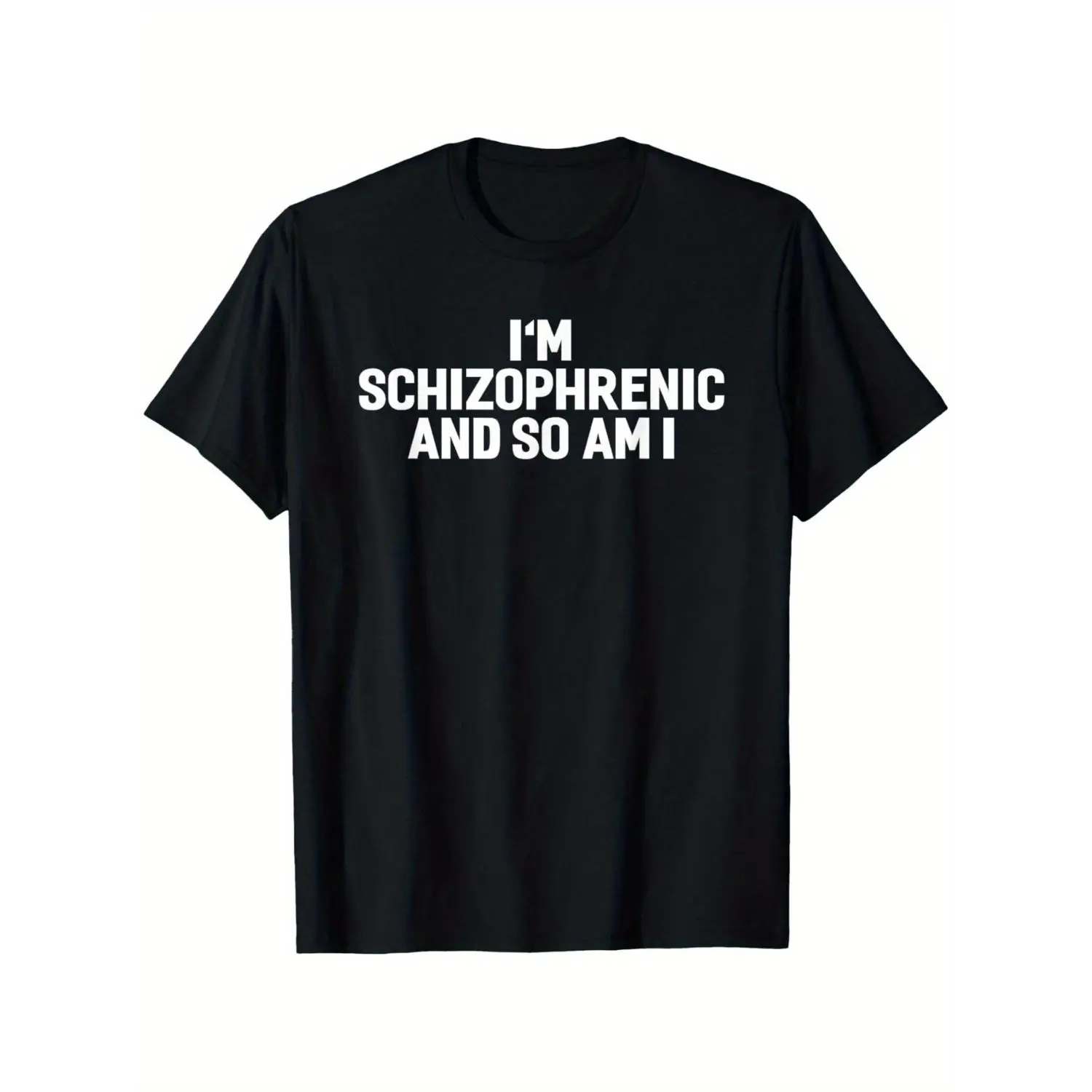 Unisex Schizophrenia Awareness Shirt Featuring "I Am a Schizophrenia Patient" Lettering Casual Round Neck Short Sleeve T Shirt Suitable for All Seasons Machine Washable Mental Health Apparel for Outdoor and Everyday Wear