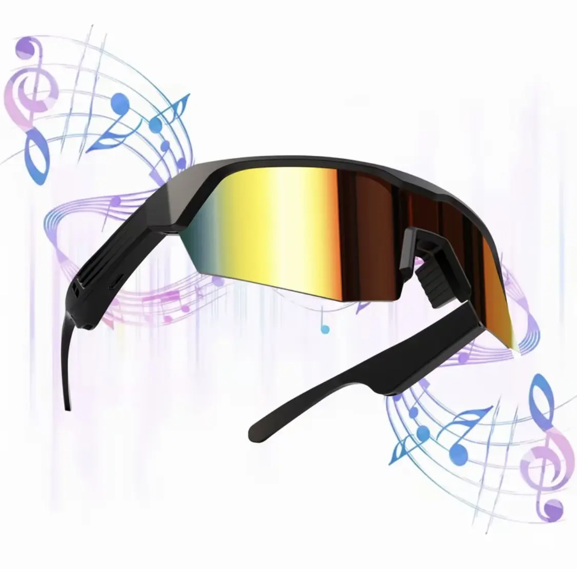 Outdoor Sports Windproof Cycling Glasses Smart for Bluetooth Hands Free Calling Multifunctional Eyewear for Riding
