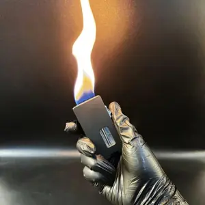 Windproof Lighter, Smart Shake Ignition, LED Clear Window for Candles and Aromatherapy - Ideal Men's Gift for Outdoor Camping (Butane Gas Not Included)
