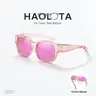 HAOLOTA Polarized Women's Fit Over Glasses Sunglasses - Cat Eye Frame, UV Protective, Lightweight Durable, Summer Essential, Black Frame Silver Lens, Trending Glasses, Fashionable Sunglasses, Stylish Accessories