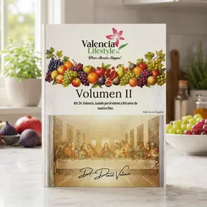Valencia Lifestyle Volumen II Spanish Edition, Dr. Daniel Valencia Wellness Book with Natural Nutrition, Meal Plan Guidance, Fasting Tips, Health Tracking & Faith-Based Motivation