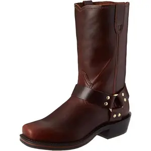 Men's Classic Western Cowboy Square Toe Embroidered Cowboy Boots