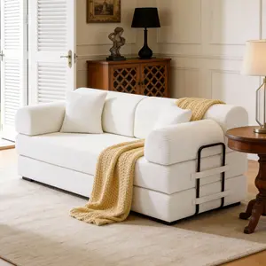 79" 4-in-1 compressed sofa, foldable sofa bed, compressed boneless sofa with backrest cushion—comfortable, modular design that can be customized to suit your needs, suitable for bedrooms, living rooms, lounges, and studies. Beige