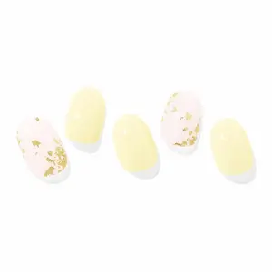 Ohora N Marigold Gel Nail with Pastel Design for Nail Care and Manicure