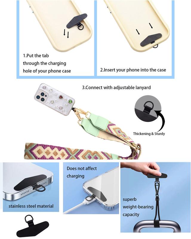 Clip and Go Strap for Phone With Wallet Crossbody,Phone Lanyard crossbody and Phone Strap crossbody, Phone strap With Wallet ,Phone Strap crossbody with zipper pouch wallet ,Adjustable Mobile Phone strap Gift for Valentine's Day