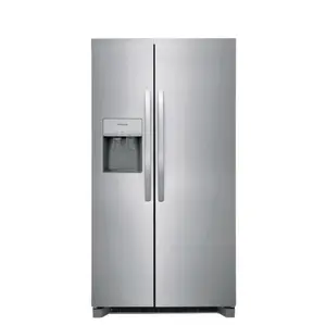 Frigidaire 25.6-cu ft Side-by-Side Refrigerator with Ice Maker, Water and Ice Dispenser (Fingerprint Resistant Stainless Steel) ENERGY STAR