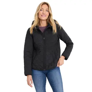 Jockey Women's Heritage Quilted Jacket XL Black