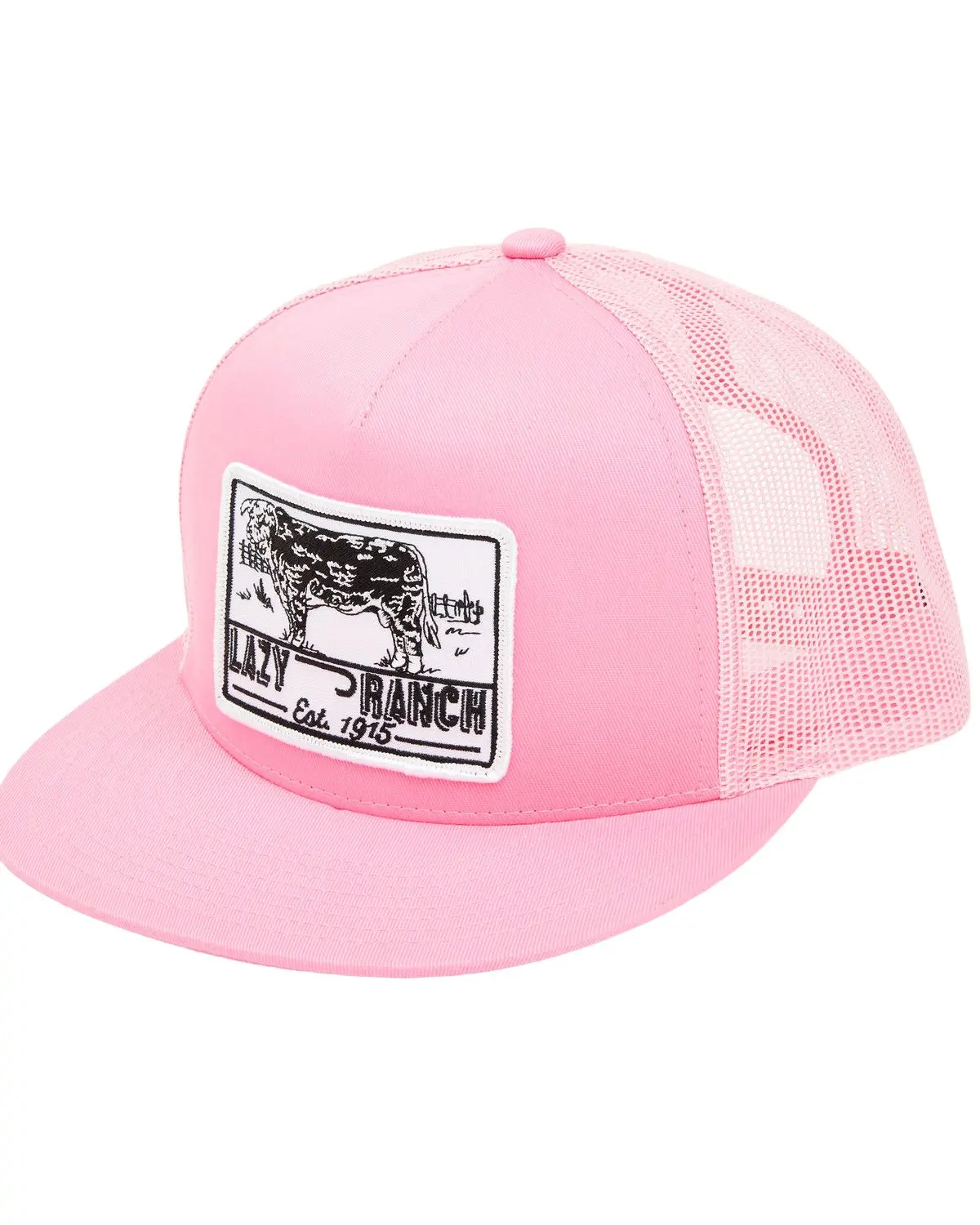 Lazy J Ranch Wear Women's Women'S Boot Barn Bull Trap Ball Cap - Pink4-Bt-Wht