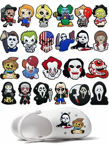 23pcs Cartoon Shoe Charms PVC Accessories DIY Shoes Buckle Decorations fit Clog Sandal Wristband Party Kids Gifts