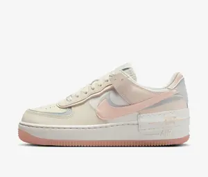 Nike Air Force 1 Low Shadow Coconut Milk Crimson Tint DZ1847-105 Womens New