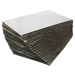 18pcs 10mm 394mil 29.06sqft Car Sound Deadener Insulation Mat Intensive Aluminum Door Audio Noise Insulation 20''x12''