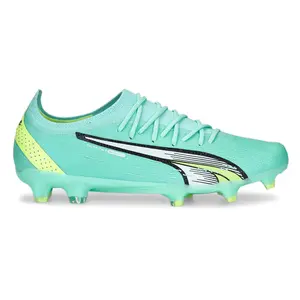 PUMA Womens Ultra Ultimate Firm GroundArtificial Ground Soccer Cleats Cleated, Firm Ground, Turf - Green