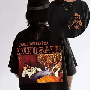 Dinosaur Hank Williams Jr.Bocephus Western Shirt, Retro Boho Hippie Shirt, Unisex T-shirt, Retro Style, Gift for Fanmn, Trendy shirt