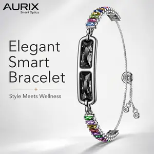 Gemstone Smart Bracelet for Women Fitness Health Tracker Call Reminder Bluetooth Bracelet