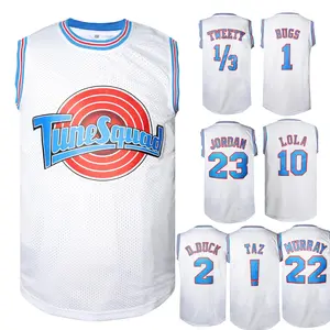 Retro Basketball Jersey - Bunny & Duck Holiday Gift for 90s Fans, Viral Cartoon Cosplay Costume, Unisex Adult Fan Merch Apparel, Trendy Pop Culture Outfit for Movie Lovers