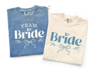 Comfort Colors Custom Team Bride 2026 T-Shirts, Maid of Honor, Getting Ready Outfit, Bridal Party Tee, Custom Wedding Day Party, Group Matching Wedding Shirt, Full Size, Full Color