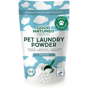 | Pet Stain & Odor Remover for Laundry | Pet Laundry Detergent for Dogs Beds, Cat Pee, Smell, Dog Drool | Hypoallergenic & Non-Toxic | Unscented | 47oz 94 Loads