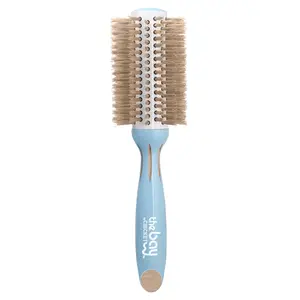 Cricket Beauty Tools The Bay Blondie 2.5” Round Boar-Nylon Blend Volume Brush, Thermal Blowout Brush, Naturally Derived, for Hair Styling & Frizz Reduction