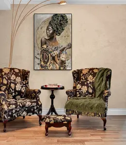 African Black Woman Graffiti Art Posters Prints Abstract African Girl Paintings Wall Art Pictures Home Decor Minimalist Luxury