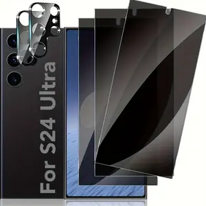 Compatible with Samsung Galaxy S26/S26 Plus/S26 Ultra, Tempered GlassProtectorandProtector, Tempered Glass Material, Edge-to-Edge Protection, Smooth Touch, Privacy Protection, Compatible.., Anti-Finger..., Screen Protector