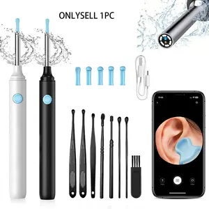 Wireless Visual Ear Pick Kit, 1 Box Ear Wax Removal Tool with 8 Counts, Ear Cleaner with Camera & Light, New Condition