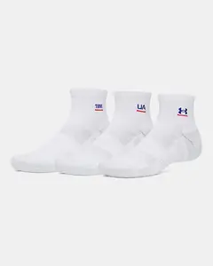 Under Armour Performance Tech™ Unisex 3-Pack Quarter Socks