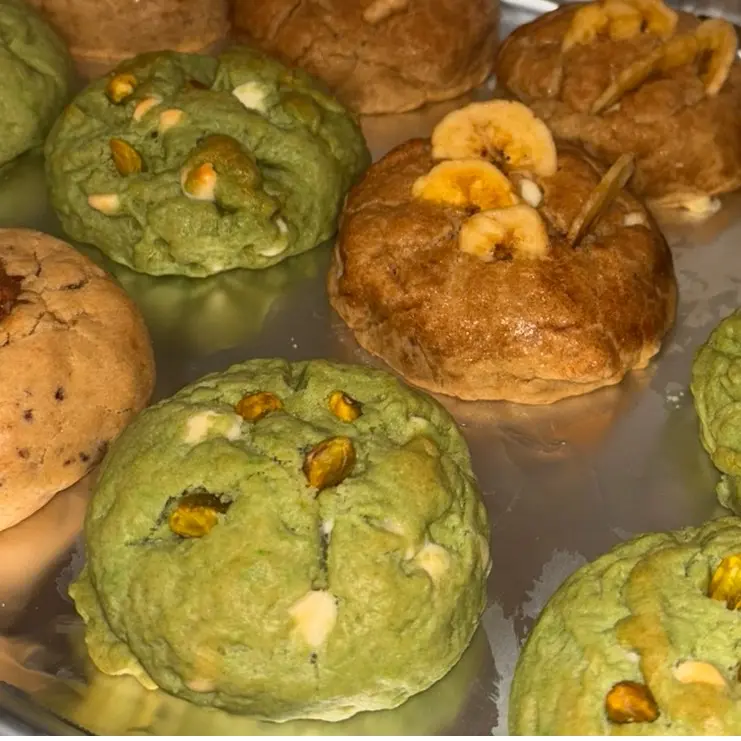Café con Leche Dubai Chocolate Cookie 1 pack cookie you selected the size/ Pistachio cookie filling pistachio cream Homemade Snack