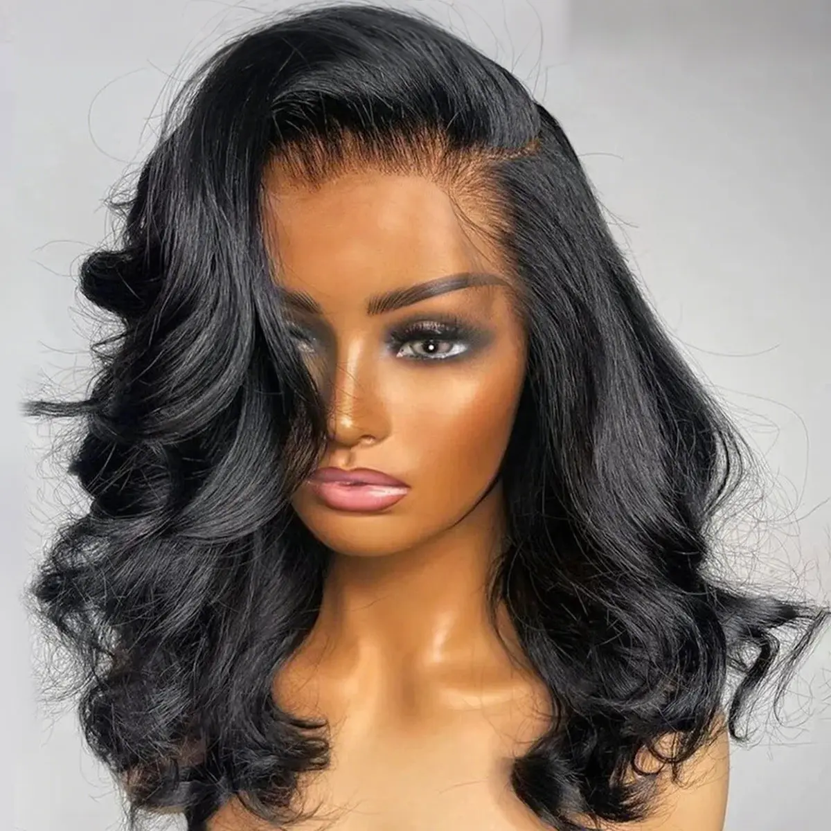 OQ HAIR M-Cap Face-Framing Layered Cut Body Wave 9x6 Wear Go Glueless Wig With Curtain Bangs Pre Bleached Mini Knots Pre-Cut Lace Wig