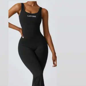 Gjivore Sexy Babe One Piece - Black Sleeveless Jumpsuit with High-Waisted Design for Women