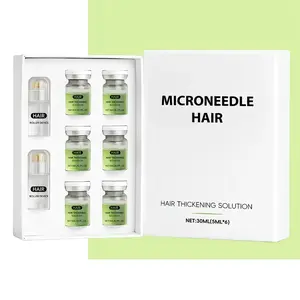 Nourishing Hair Roller Serum with Ginger Root Oil, Peppermint Leaf Oil, Sophorolene, Vitamin E, Daily Scalp Care, Hair Strengthening Serum, 5ML X 6 Bottles, Hair Growth roll-on serum