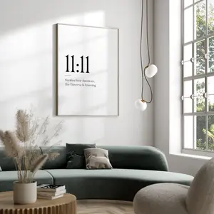 11:11 Print | Angel Numbers Print | Angel Number Poster | Minimalist Decor | Spiritual | Bedroom Wall Art | Trendy Prints | Affirmation