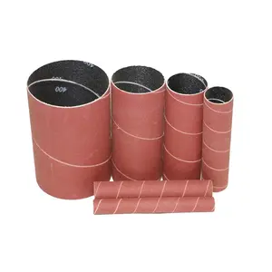 Dark Stone Spindle Sander Sanding Sleeves, 4-1/2" Length, Assorted Diameters 1/2"–3", Aluminum Oxide Replacement Sleeves, 6-Pack, Choose Grit (600)