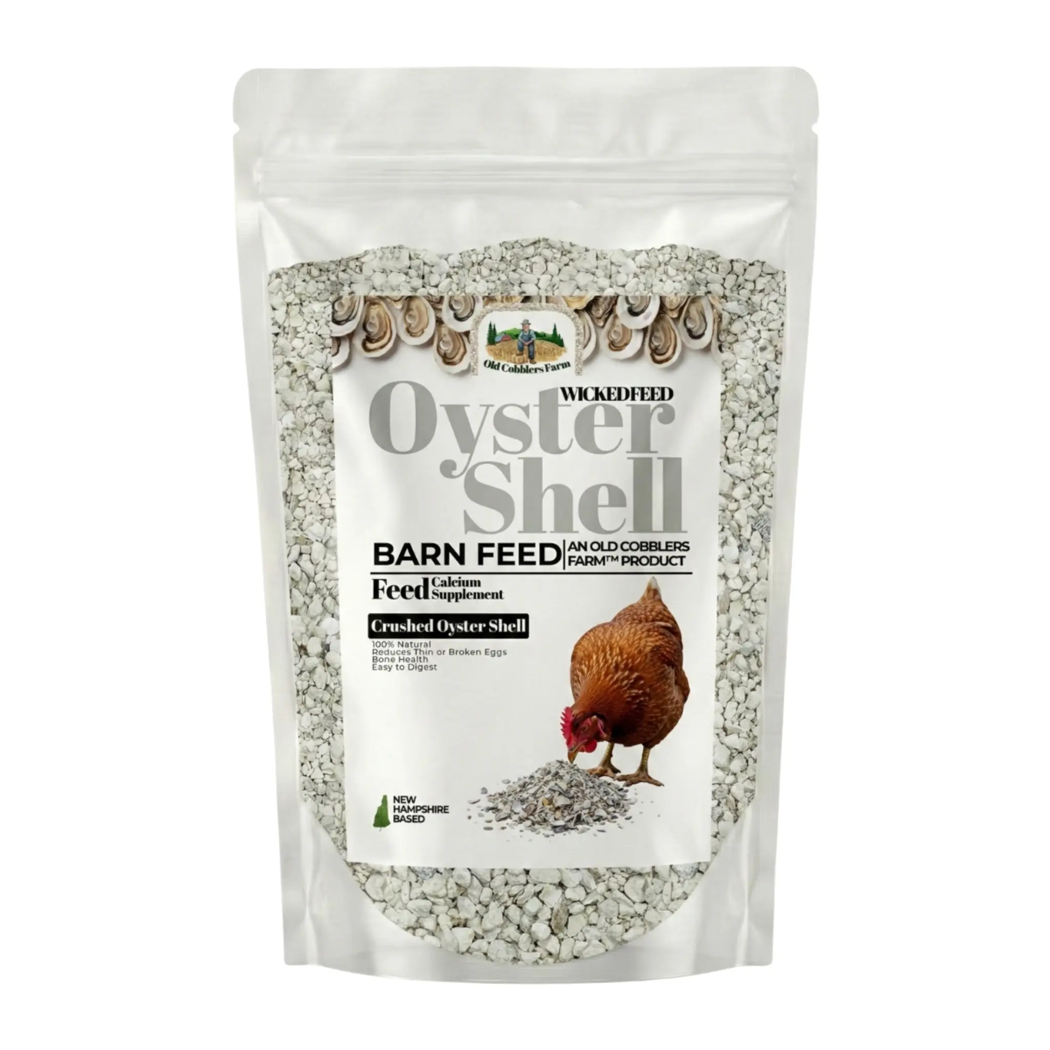 Old Cobblers Farm Oyster Shell Calcium Supplement - Natural Fertilizer Boost for Healthy Gardens