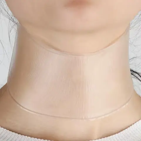 Clear Silicone Neck Patch, Transparent Smooth Wrinkles Neck Sticker, Reusable Silicone Moisturizing Skin Care, Skin Care Sticker, Neck Mask
