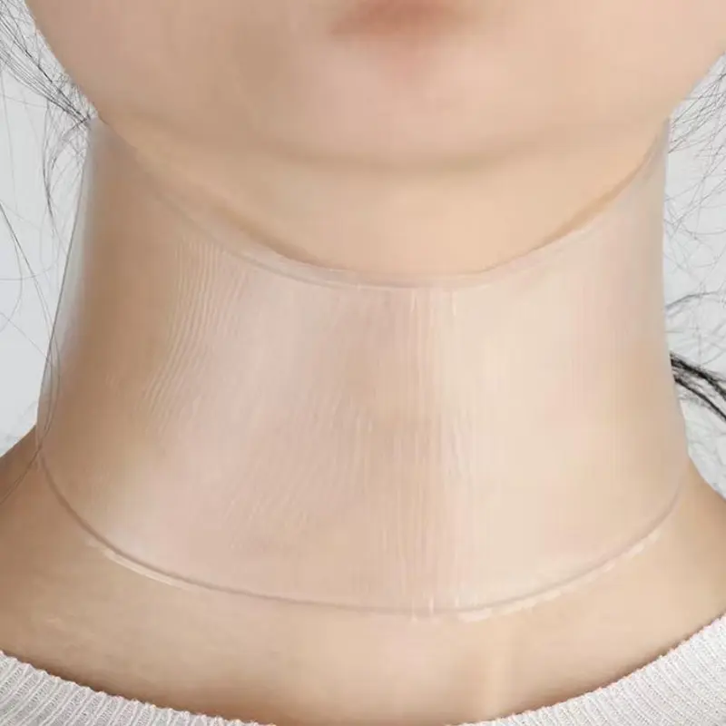Clear Silicone Neck Patch, Transparent Smooth Wrinkles Neck Sticker, Reusable Silicone Moisturizing Skin Care, Skin Care Sticker, Neck Mask
