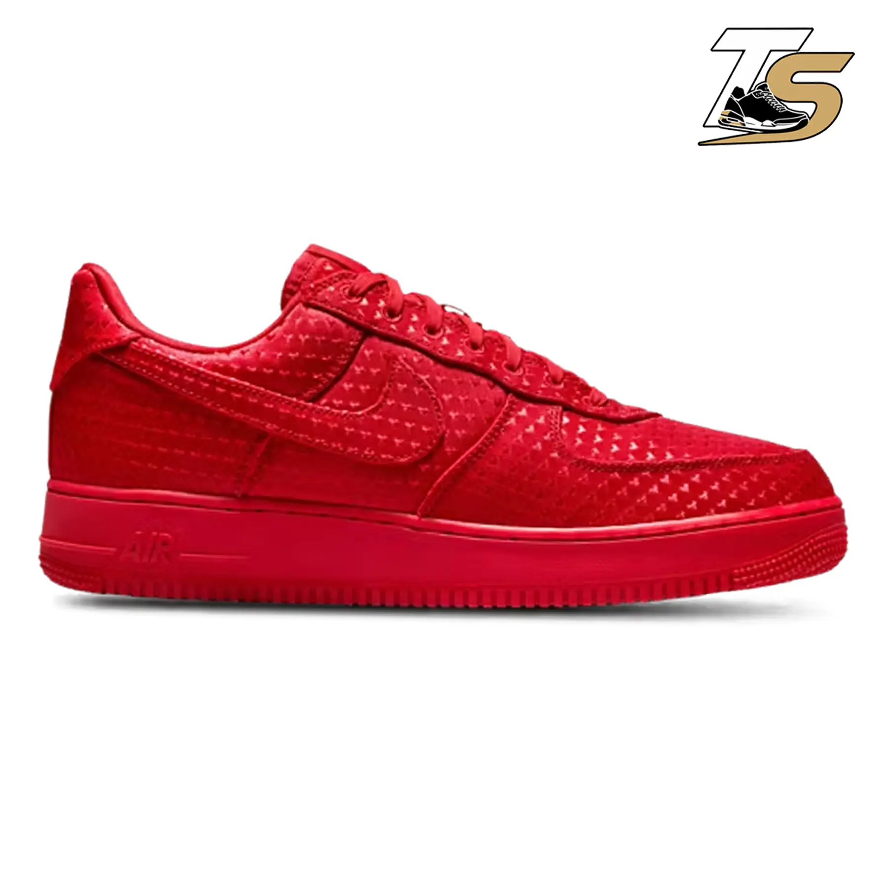 NIKE Air Force 1 Retro "Valentine's Day" Low Top Casual Sneaker Trainer - Code: IB6836-600, Male Multi-Size Skating Shoes, Back-to-School Footwear