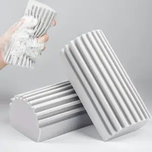 Damp Duster Set, 2 Counts Magic Dust Cleaning Sponge, Cleaning Pads for Baseboard, Blind, Tiled, Furniture, Couches, Vent, Grill, Screen, Cleaning Tool, Halloween Gifts, Cleaning Supplies