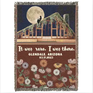 Custom Eras Tour Blanket, Personalized Erastour Blanket, Surprise Songs Piano Flowers Woven Blanket Throw