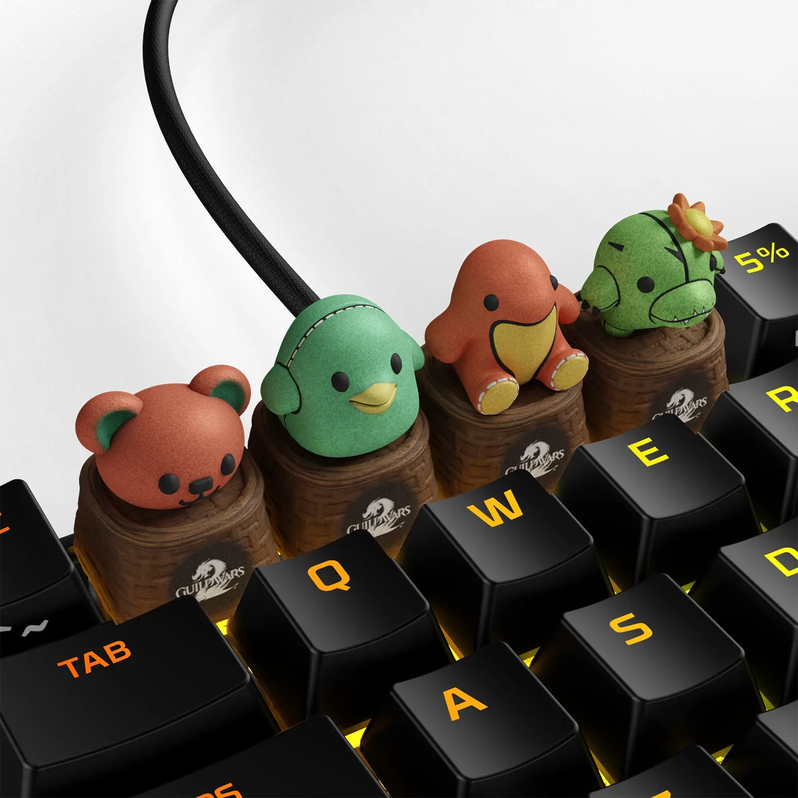 HyperX 3D x Guild Wars 2 - Plush Pals Keycap Set HyperX 3D x Guild Wars 2 - Plush Pals Keycap Set