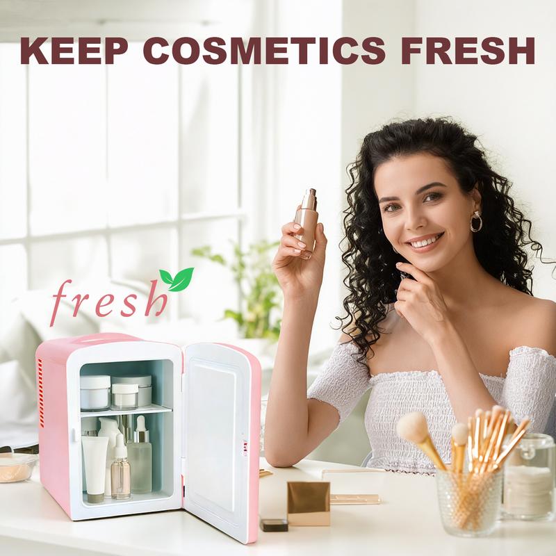 iceBLUE Skin Care Mini Fridge 4 L 6 Cans Compact Thermoelectric Cooler and Warmer Refrigerator for Cosmetics Drinks in Office Dorm Car Multi-Color Options skincare mini  brands  fridge Portable chilled organ iza do