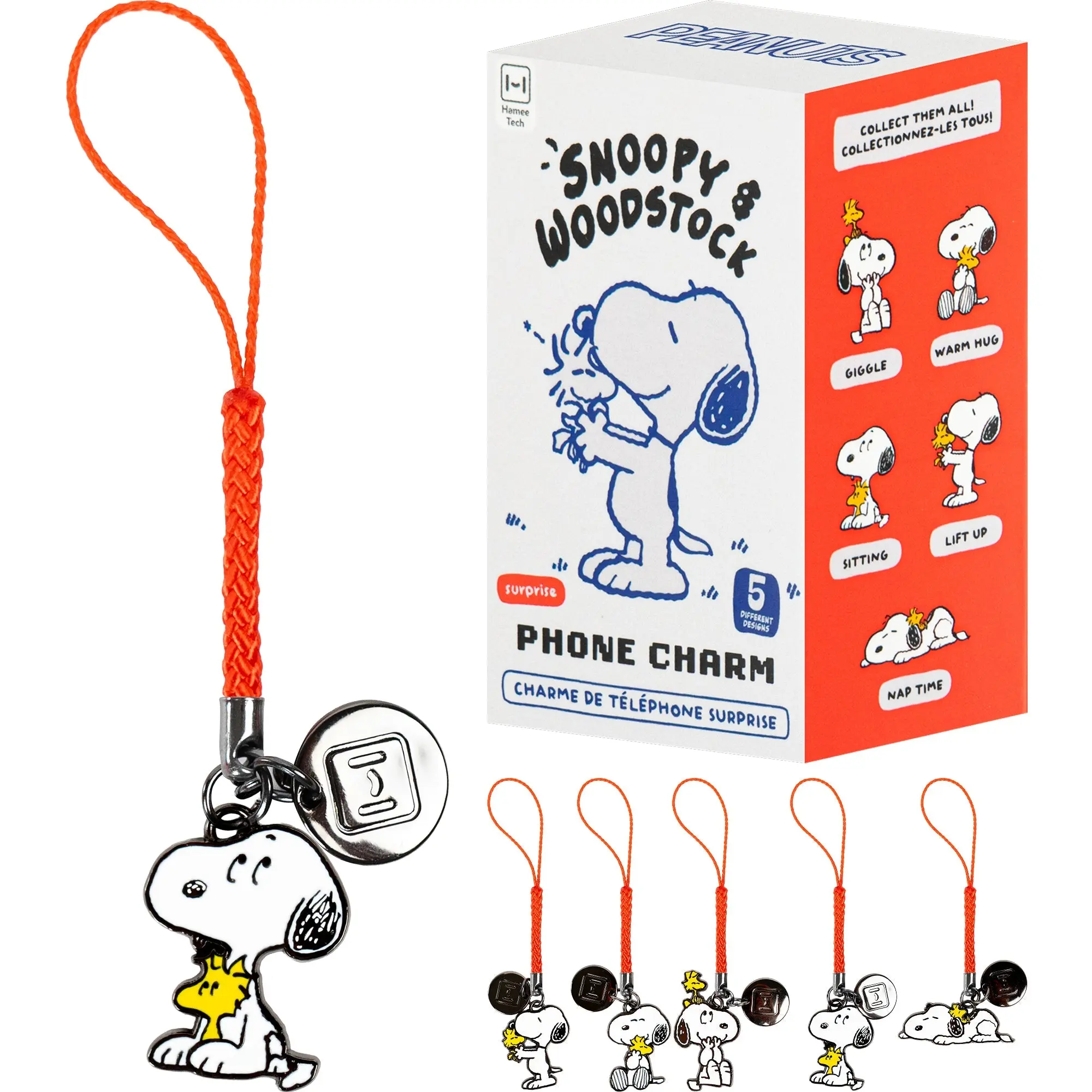 Peanuts Blind Box Enamel Phone Charms (S1 - Snoopy & Woodstock)